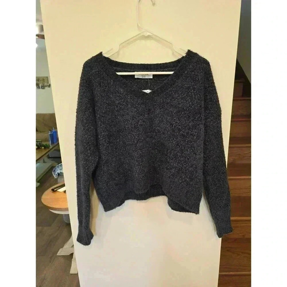 Double Zero Crop Sweater Spicy Small‎ Purple - Picture 1 of 3